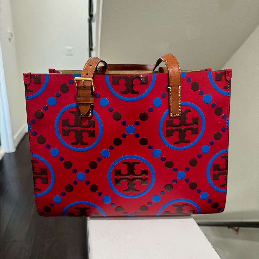 Tory Burch Red small monogram bag